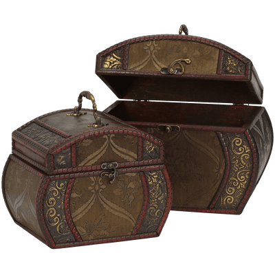 Nearly Natural 528 Decorative Chests Brown