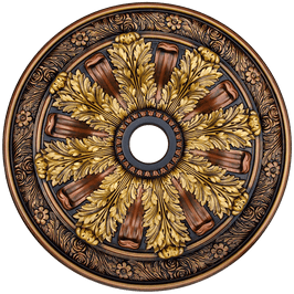 Fine Art Deco 24236 Hand Painted Ceiling Medallion 30 In