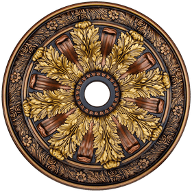 Fine Art Deco 24236 Hand Painted Ceiling Medallion 30 In