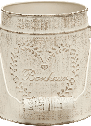 MyGift French Country Vintage Garden Decor Bucket