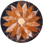 Tile Floor Medallion Marble Mosaic