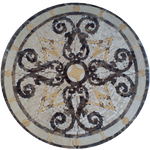 Tile Floor Medallion Marble Mosaic